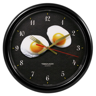 21200264 черный D245мм Часы настенные TROYKATIME