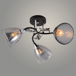 1525B/3 BK+CR 3х60W E27 d530 Светильник потолочный (6)
