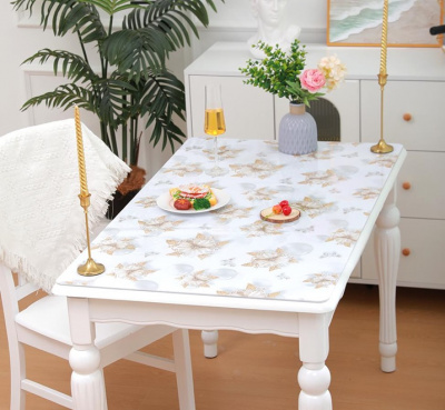 BZ-DLH209 Клеенка силиконовая 0,6м*20м (непрозрачный фон) (толщина 0,65мм) (20) 