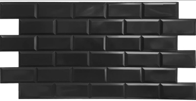 Панель ПВХ листовая 0,3мм Кирпич Черный 0,960*0,498