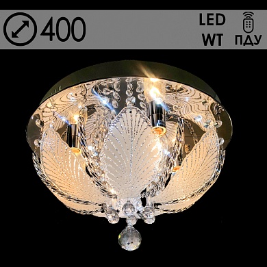 55647/400 CR 4х40W E14 LED-WT ПДУ d400 Светильник потолочный (1)
