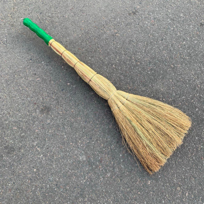 Веник "Сорго" 4-х лучевой (зеленый/красный) (5шт) 