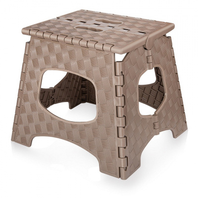 Табурет складной «МУЛЬТИСТУЛ» малый серо-коричневый 28см (16) Э-113