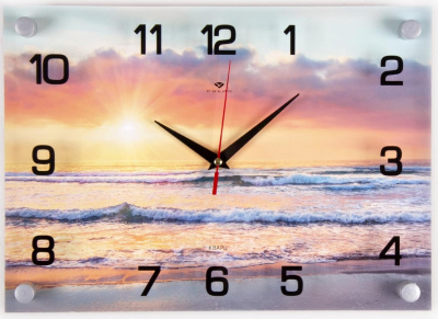 2535-071 Часы настенные "Морской рассвет" Рубин