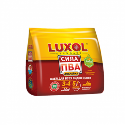 Клей обойный LUXOL STANDART сила ПВА 100гр. (30)