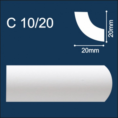С10/20 Плинтус потолочный экструдированный Солид 2,0м (200)