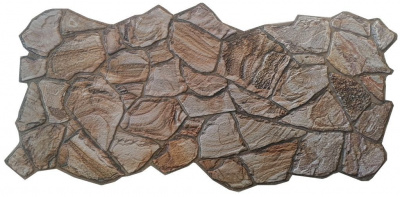 Панель ПВХ листовая 0,3мм Камни Песчанник коричневый 980*0,480