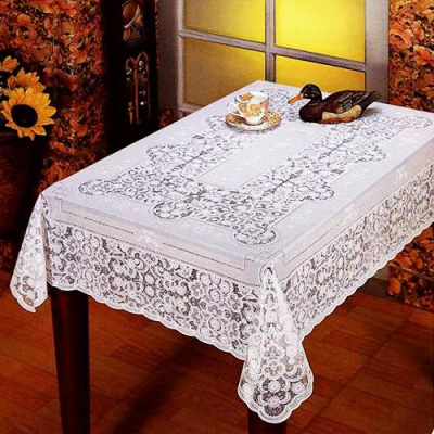 Скатерть ПВХ EMBOSSED 76x120см белая арт.С612 (12/72)