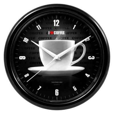 21200265 черный D245мм Часы настенные TROYKATIME
