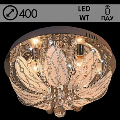 55540/400 CR 4х40W E14 LED-WT ПДУ d400 Светильник потолочный (1)