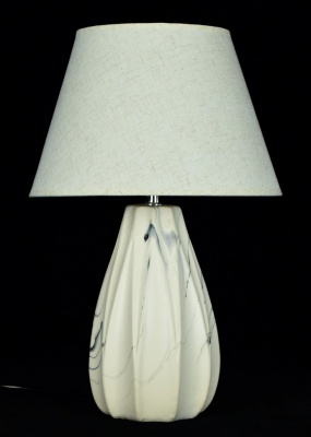 408-10 White+White shade Н46см Е14 Лампа настольная (1)