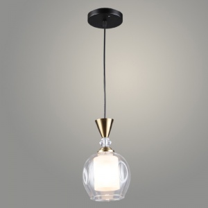 6557/1HQ BK+COP 1х60W E27 d150 h800 Светильник подвесной (1)