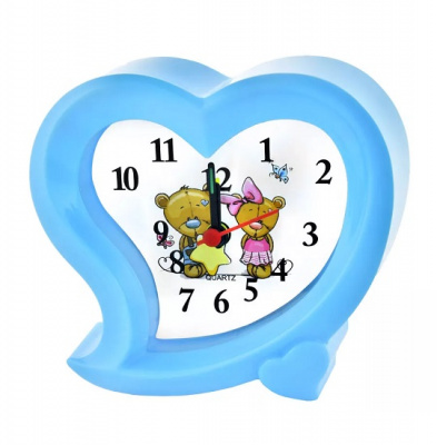 Будильник La Minor 8021 голубой 100x90x37мм