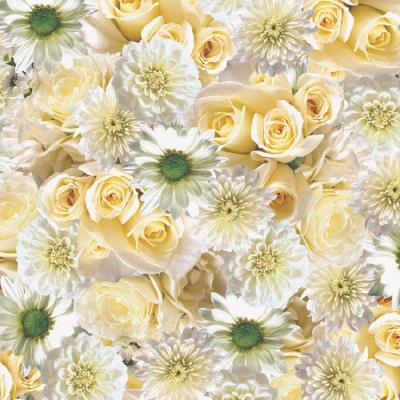 1148-00 Клеенка Florista на нетканой основе 1,4*20м (невеста) аналог 96881