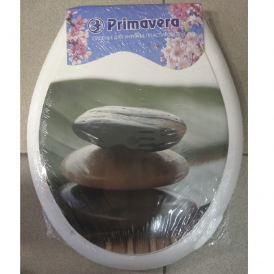 Сиденье для унитаза Prima Vera "КЛАССИК" с рис. Камни (10)
