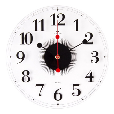 3030-028 Часы настенные открытая стрелка "Стиль 3" Рубин