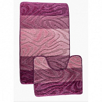 Коврик BENGAL ZEBRA 2шт (50*80см) фукесия (Fuchsia) SLV19