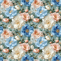 STS6032-1 Клеенка GRACE (глянец) на тк/осн. 1,37м*20м (20)