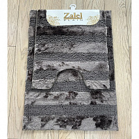 Коврик ZALEL "Макароны КОМБИ "2шт (60*90/50*60) коричневый (Brown)