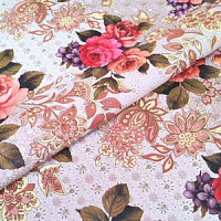 GW-21792 Клеенка Флорина на нетканой основе 1,37м*20м (20) (612B)