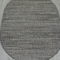 Ковер Циновка KAIR 1,0*2,0 овал S143 DARK GRAY