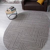 Ковер DIOS 1,0*2,0 овал F412 LIGHT GRAY