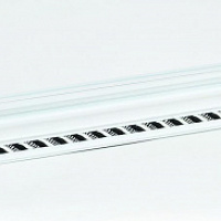 Карниз алюм. КД-36 ЕВРО 3,5м Бархат Белый (бел. этик.)