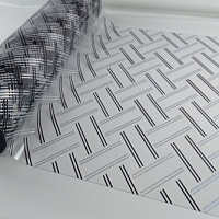 1145A Клеенка LASER 0,8м*20м (прозрачный фон) (толщина 0,6мм) (20)