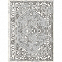 Ковер LORA 1,6*2,3 прямой 8083G GREY / GREY