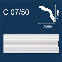 С07/50 Плинтус потолочный экструдированный Солид 2,0м (62)