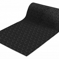 Ковровая дорожка влаговпитывающая SHAHINTEX ПРАКТИК "Соты" антискользящая 0,8*15м чёрный гранит 03