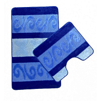 Коврик ZALEL "HURREM "2шт (60*100/50*60) (blue) синий