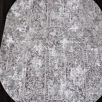 Ковер SILVER 0,6*1,1 овал F390 GRAY