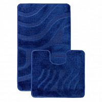 Коврик CONFETTI MAXIMUS 2шт 60*100см (14мм) №582 синий (d.blue)