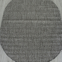Ковер Циновка KAIR 1,2*1,7 овал S156 DARK GRAY