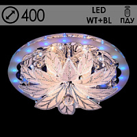 55066/400 CR 4х40W E14 LED-WT+BLUE ПДУ Светильник потолочный (1)