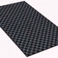 Ковровая дорожка SHAHINTEX Гусиная лапка ТЭМ 0,8*15м графит 01