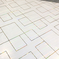 8043 Клеенка LASER 0,8м*20м (прозрачный фон) (толщина 0,6мм) (20)