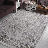 Ковер LORA 1,0*2,0 прямой 8083G GREY / GREY