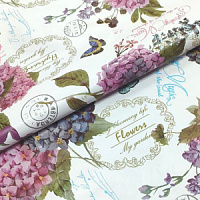 GW-21797 Клеенка Флорина на нетканой основе 1,37м*20м (20) (655A)