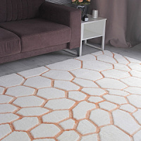 Ковер RABBIT CARVING 0,8*1,5 прямой PX4003 CREAM / TERRA 