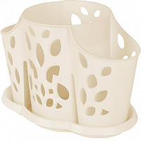 Сушилка для столовых приборов Plast Team 3х-секцион 177х110х130 мм молочный туман PT405812048(16)