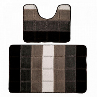 Коврик QUADRO comfort 2шт 50*80/50*40см (светло-серый)