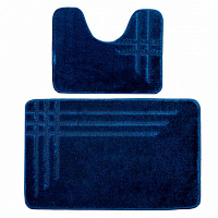 Коврик LINEA comfort 2шт 60*100/50*60см (синий)