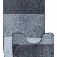 Коврик BENGAL ZEBRA 2шт (50*80см) серый (anthracite) SLV201815