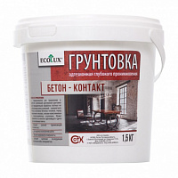 Грунтовка ECOLUX Бетон-Контакт 1,5 кг. (6)