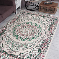 Ковер DARGA 2,0*3,0 прямой F670 CREAM-GREEN