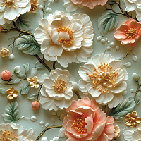 STS674A Клеенка GRACE (глянец) на тк/осн. 1,37м*20м (20)