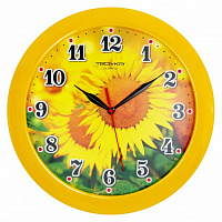 11150154 желтый D290мм Часы настенные TROYKATIME