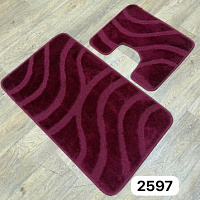 Коврик CONFETTI MAXIMUS 2шт 60*100см (14мм) №597 barn red